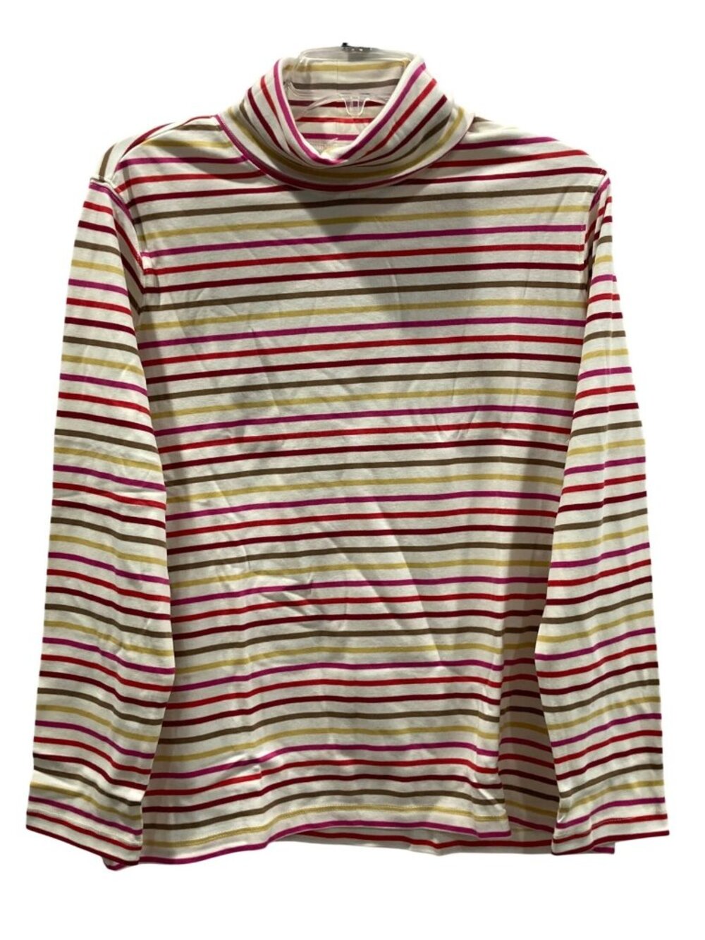 Appleseeds Cotton Striped Turtleneck Top PL Nautical Sailor Chic Colorful Layer